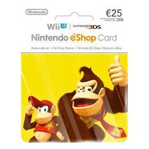 گیفت کارت نینتندو ای شاپ 25 یورو Nintendo e-shop Gift Cards