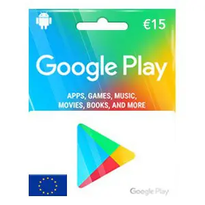 گیفت کارت گوگل پلی استور 15 یورو Google Play Gift Cards