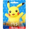 گیفت کارت نینتندو ای شاپ 15 یورو Nintendo e-shop Gift Cards