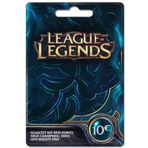 گیفت کارت لیگ آف لجندز 10 یورو اروپا League of Legends Riot Points