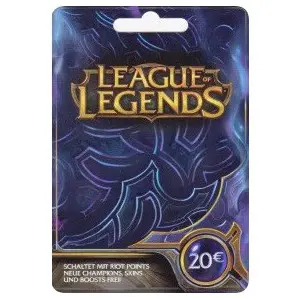 گیفت کارت لیگ آف لجندز 20 یورو اروپا League of Legends Riot Points