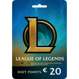 گیفت کارت لیگ آف لجندز 20 یورو اروپا League of Legends Riot Points