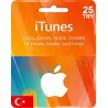 خرید اکانت و گیفت کارت اپل آیتیونز/آیتونز 25 لیر ترکیه