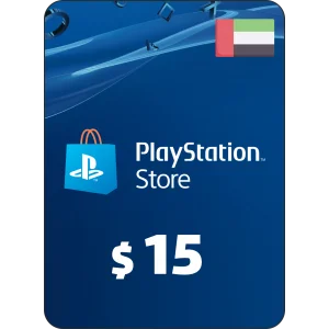 گیفت کارت پی اس ان 15 دلاری امارات Sony PSN Playstation Gift Card UAE