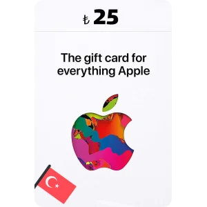 خرید اکانت و گیفت کارت اپل آیتیونز/آیتونز 25 لیر ترکیه