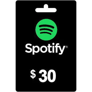 گیفت کارت های اسپاتیفای Spotify شارژ 30 دلاری یا 3 ماهه
