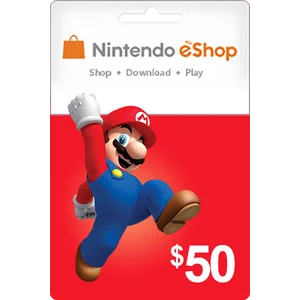 گیفت کارت 50 دلاری نینتندو eShop