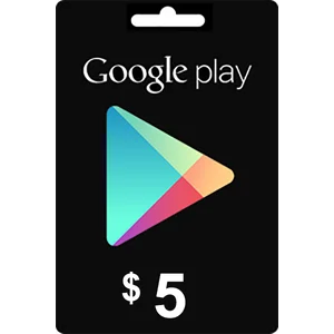 گیفت کارت گوگل پلی استور 5 دلاری Google Play Gift Cards