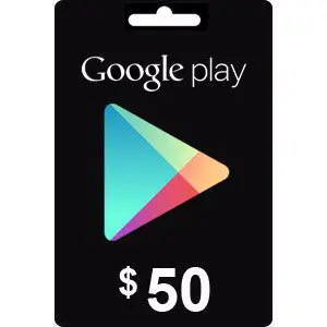 گیفت کارت 50 دلاری گوگل پلی آمریکا
