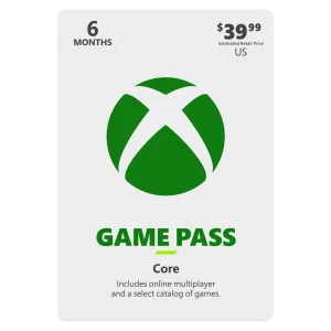 Xbox Live Gold شش ماههGame Pass Core / GOLD