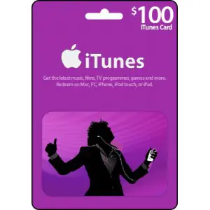 گیفت کارت اپل آیتیونز/آیتونز 100 دلاری آمریکا